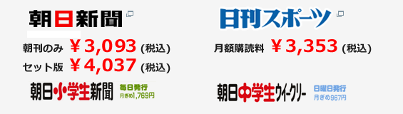 朝日新聞・日刊スポーツ